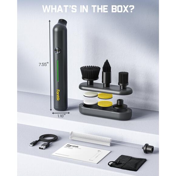 🔥Fanttik G9 Nano Electric Spin Scrubber Cordless Power Grout Brush Type-C NWT🔥 - Picture 2 of 8